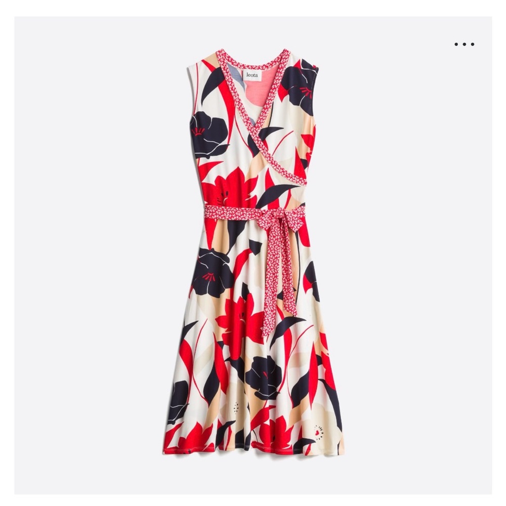Leota faux wrap dress